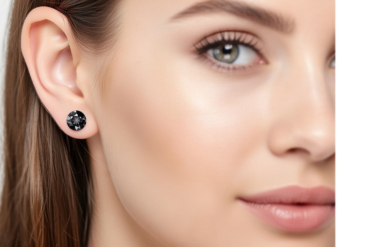 R30005EARRINGS XIRIUS B.DIAMOND 8MM SS