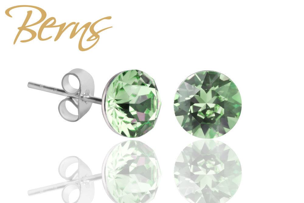 R30012 EARRINGS XIRIUS"-PERIDOT 6MM"