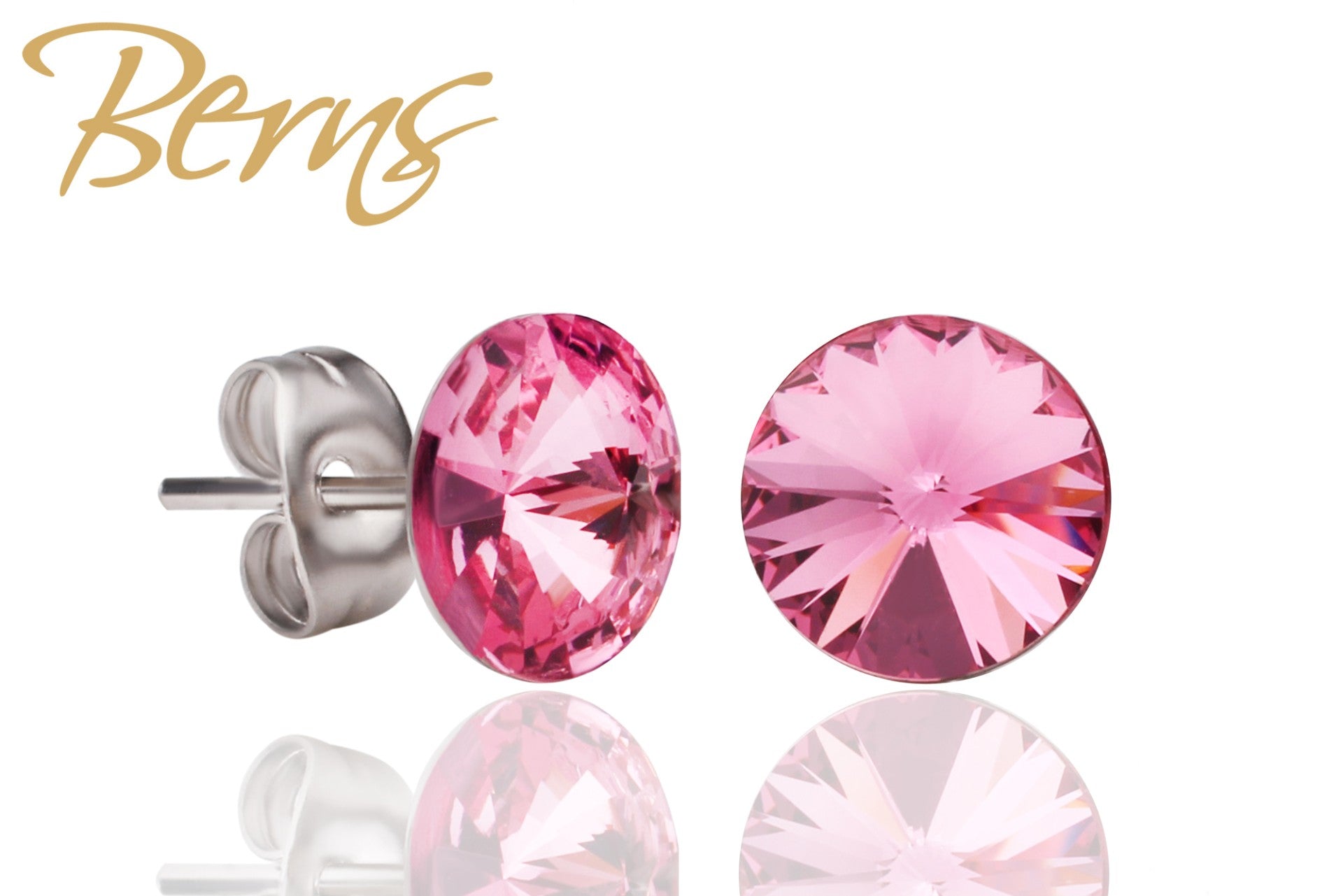 Berns Ohrringe Xirius EARRING  GALAXY ROSE 39 8mm