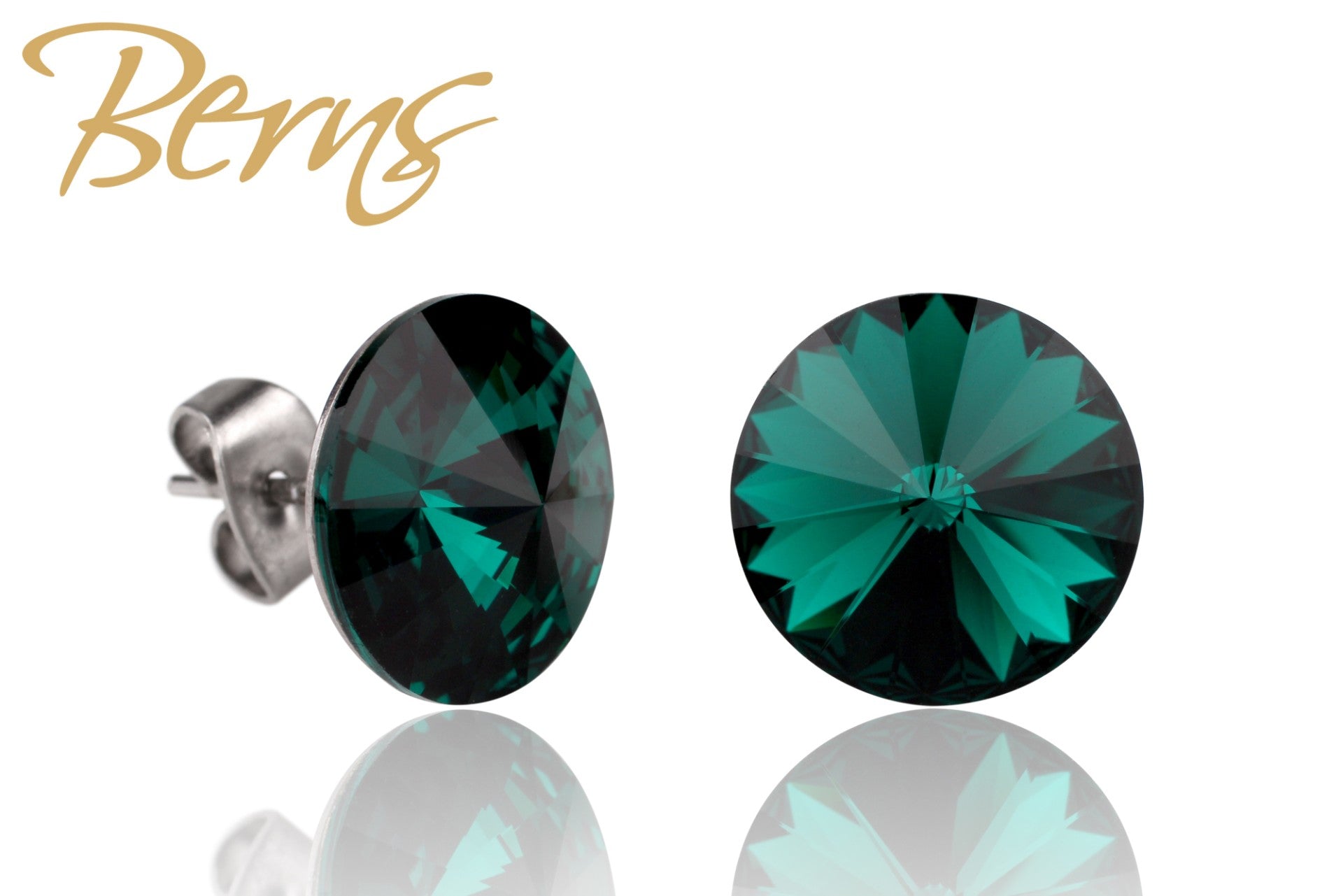 Berns Ohrringe Xirius EARRING  GALAXY EMER 12 12mm