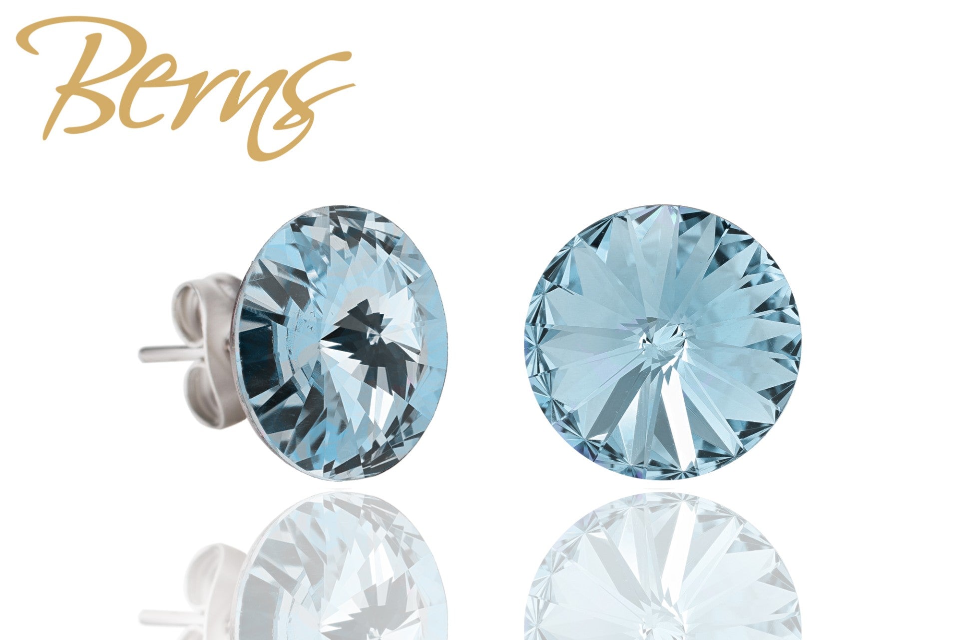 Berns Ohrringe Xirius EARRING  GALAXY AQUA 10 10mm