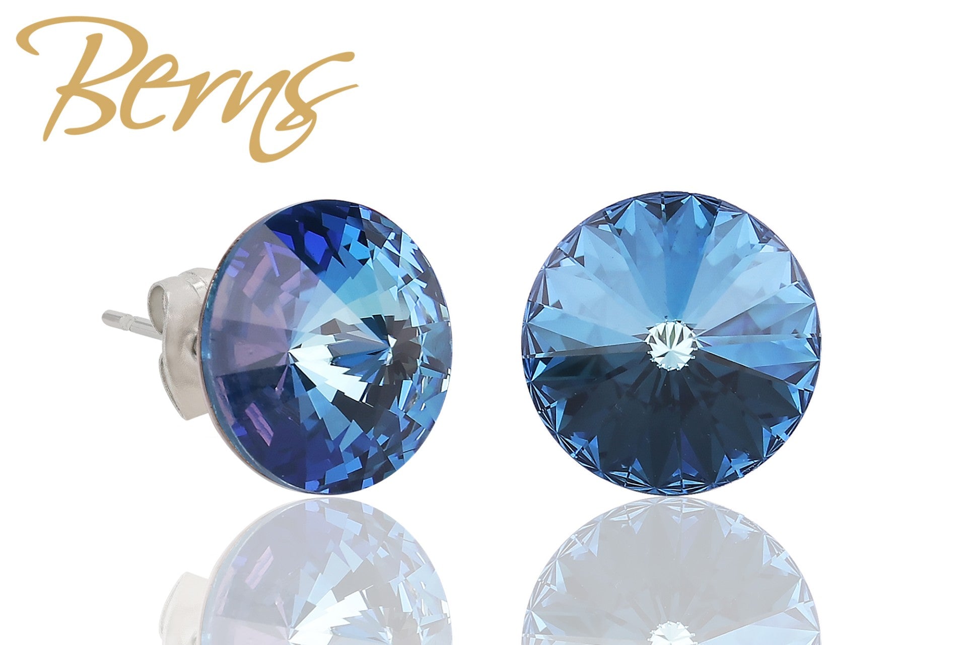 Berns Ohrringe Xirius EARRING  GALAXY D-RBLU12 12mm