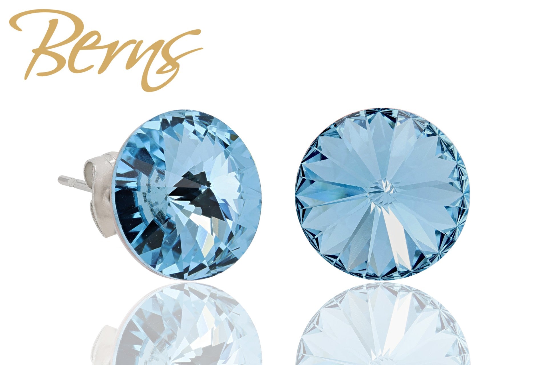Berns Ohrringe Xirius EARRING  GALAXY AQUA 12 12mm