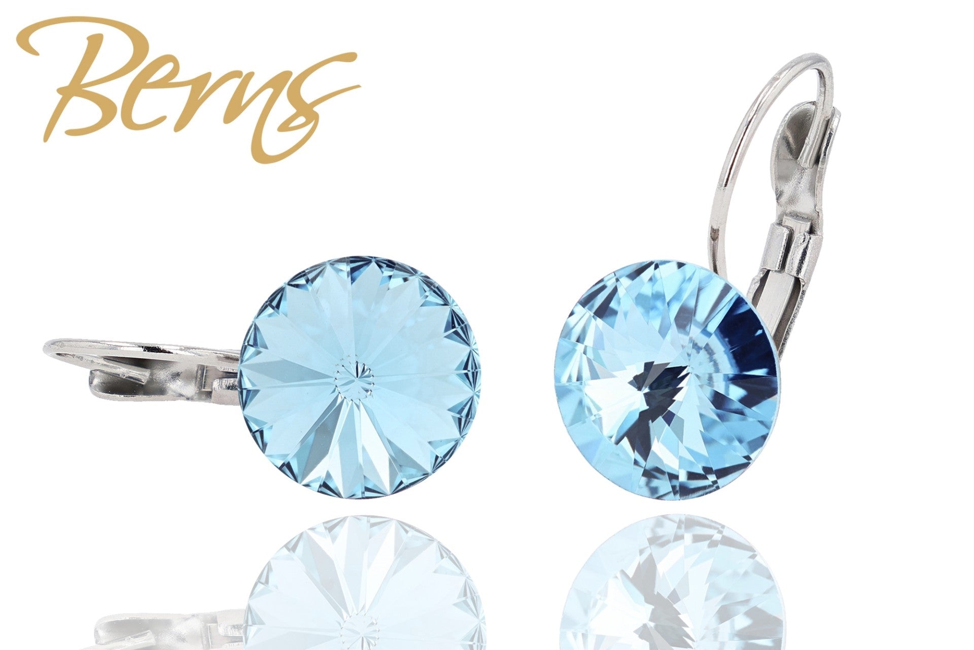 Berns Ohrringe Xirius EARRING  FR. GALAXY AQUA 10 10mm