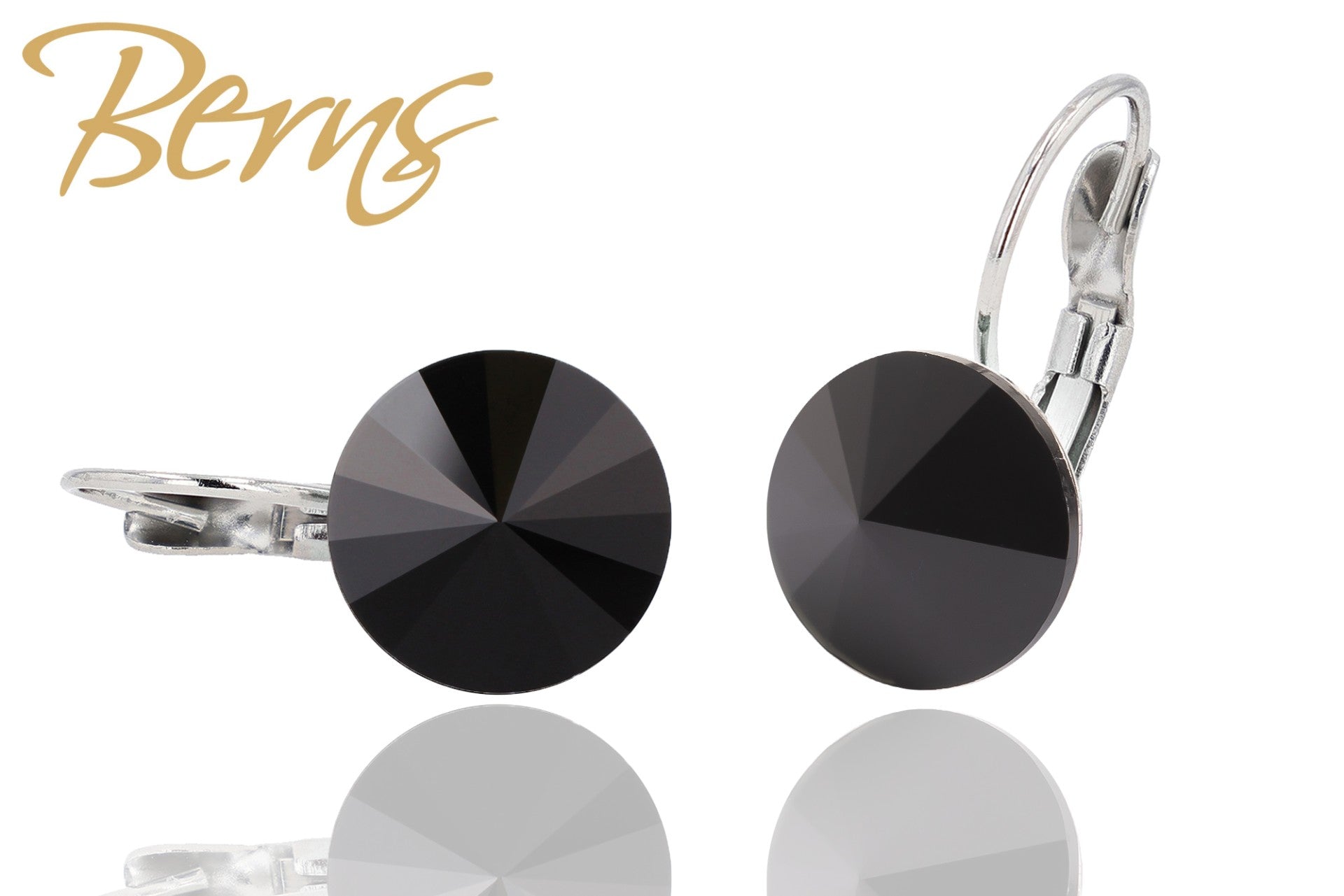 Berns Ohrringe Xirius EARRING  FR. GALAXY JET 10 10mm