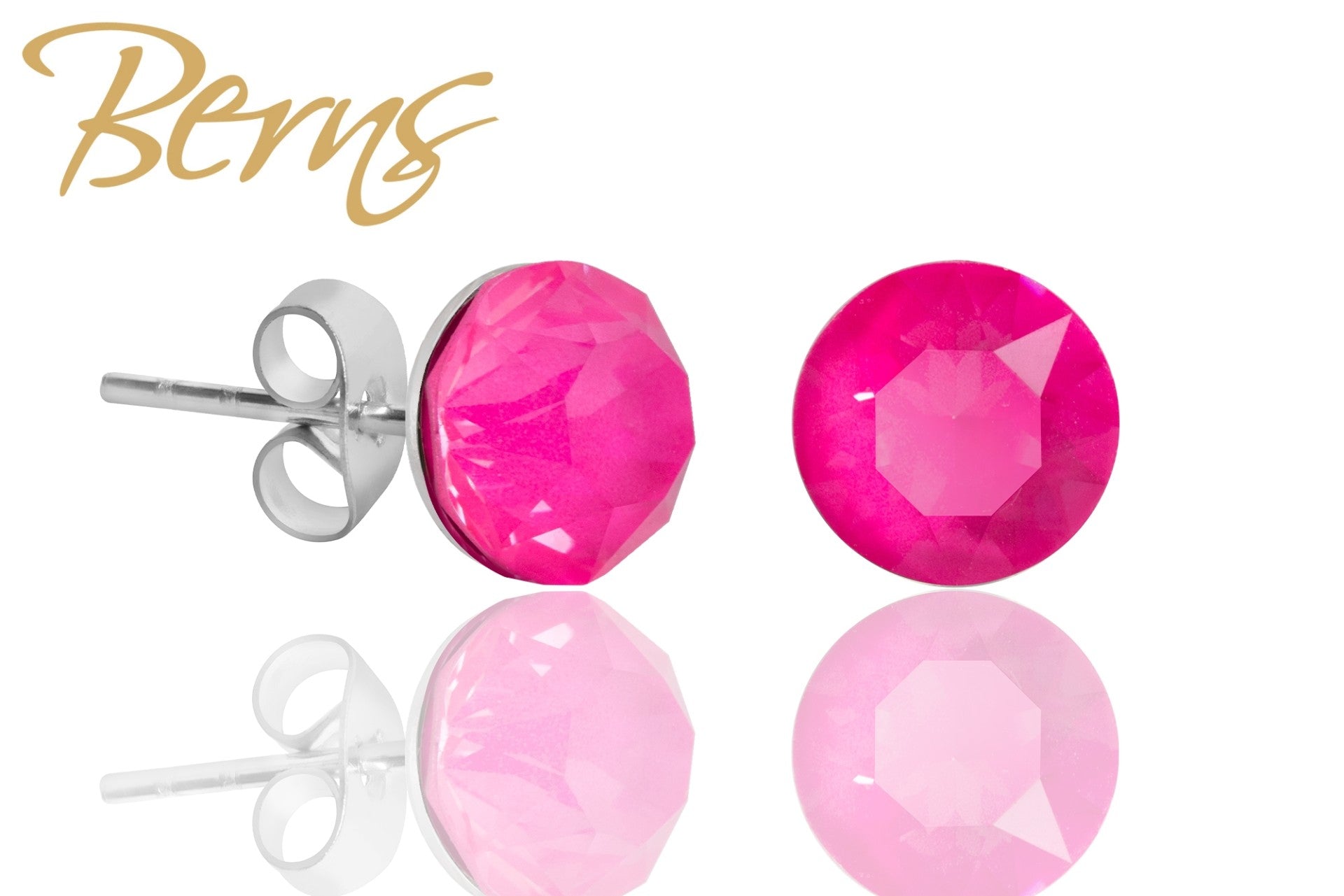 Berns Ohrringe Xirius OHRRINGE XIRIUS I-E.PINK 8 MM