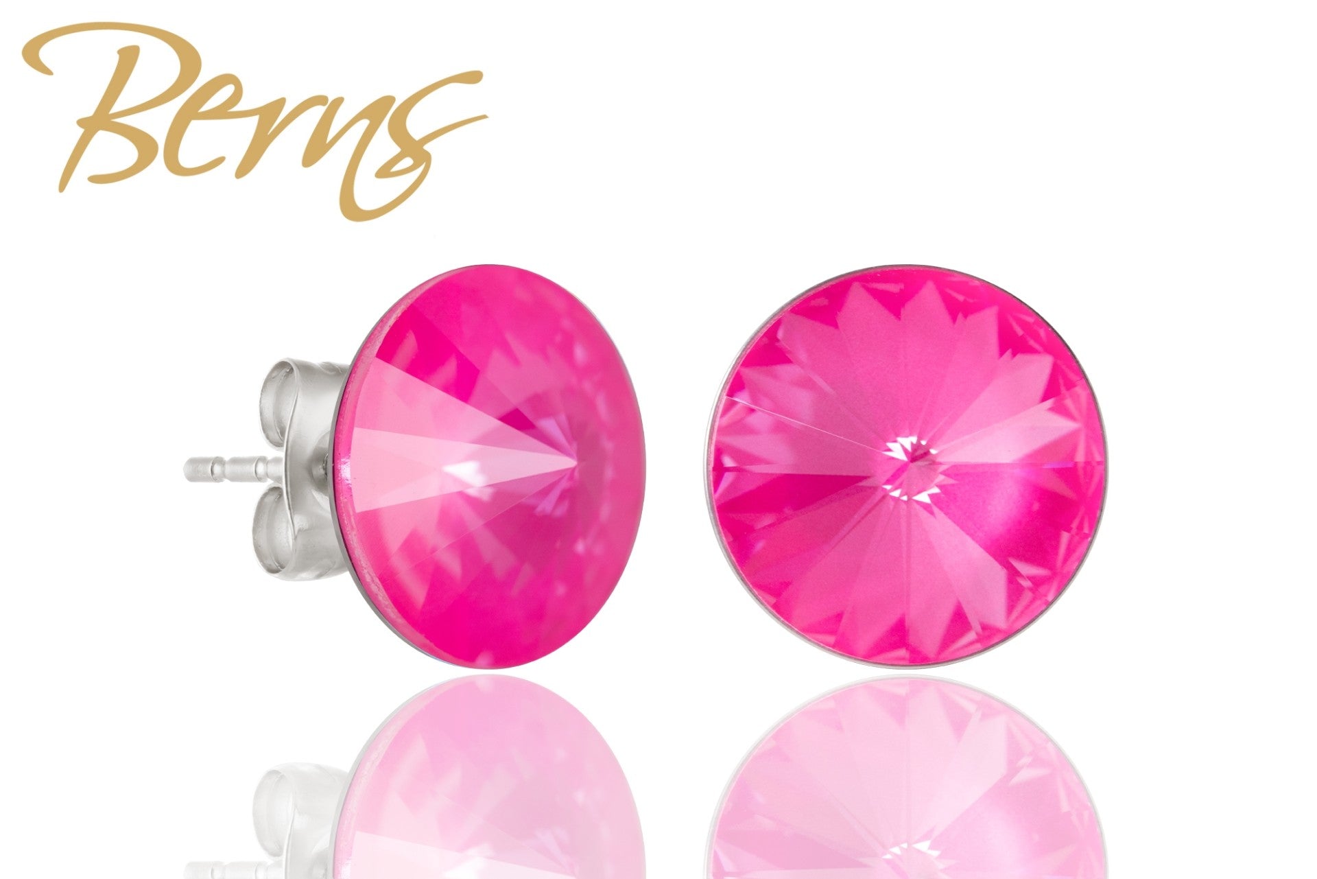 Berns Ohrringe Xirius EARRING  GALAXY I-E.PINK 12 12mm