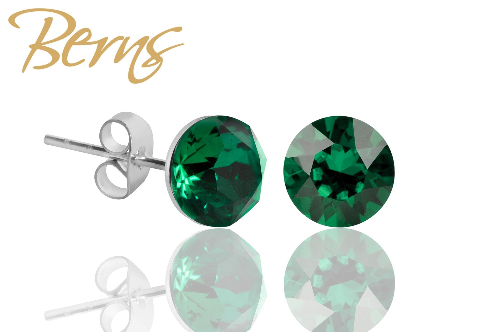 Berns Ohrringe Xirius EARRING  XIRIUS MGREEN SS29 6mm