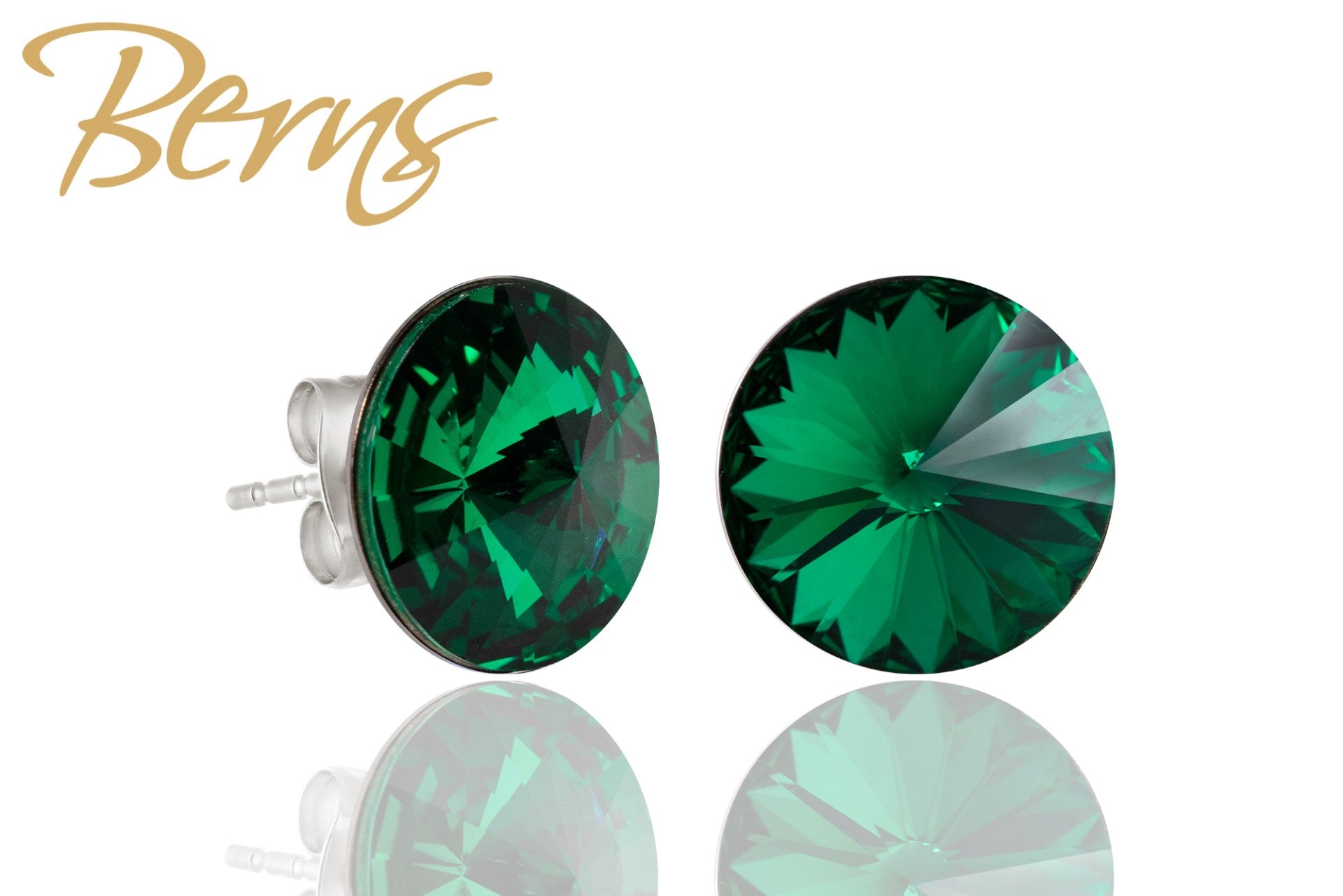 Berns Ohrringe Xirius EARRING  GALAXY MGREEN 10 10mm