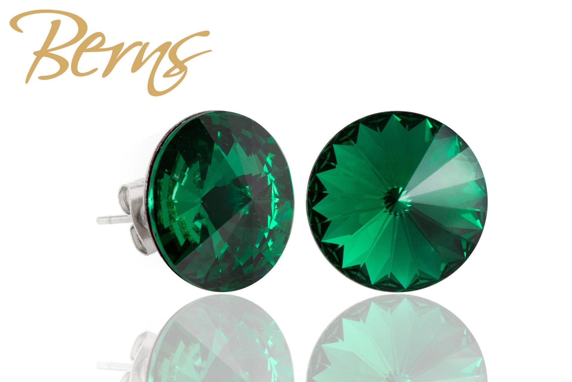 Berns Ohrringe Xirius EARRING  GALAXY MGREEN 14 14mm