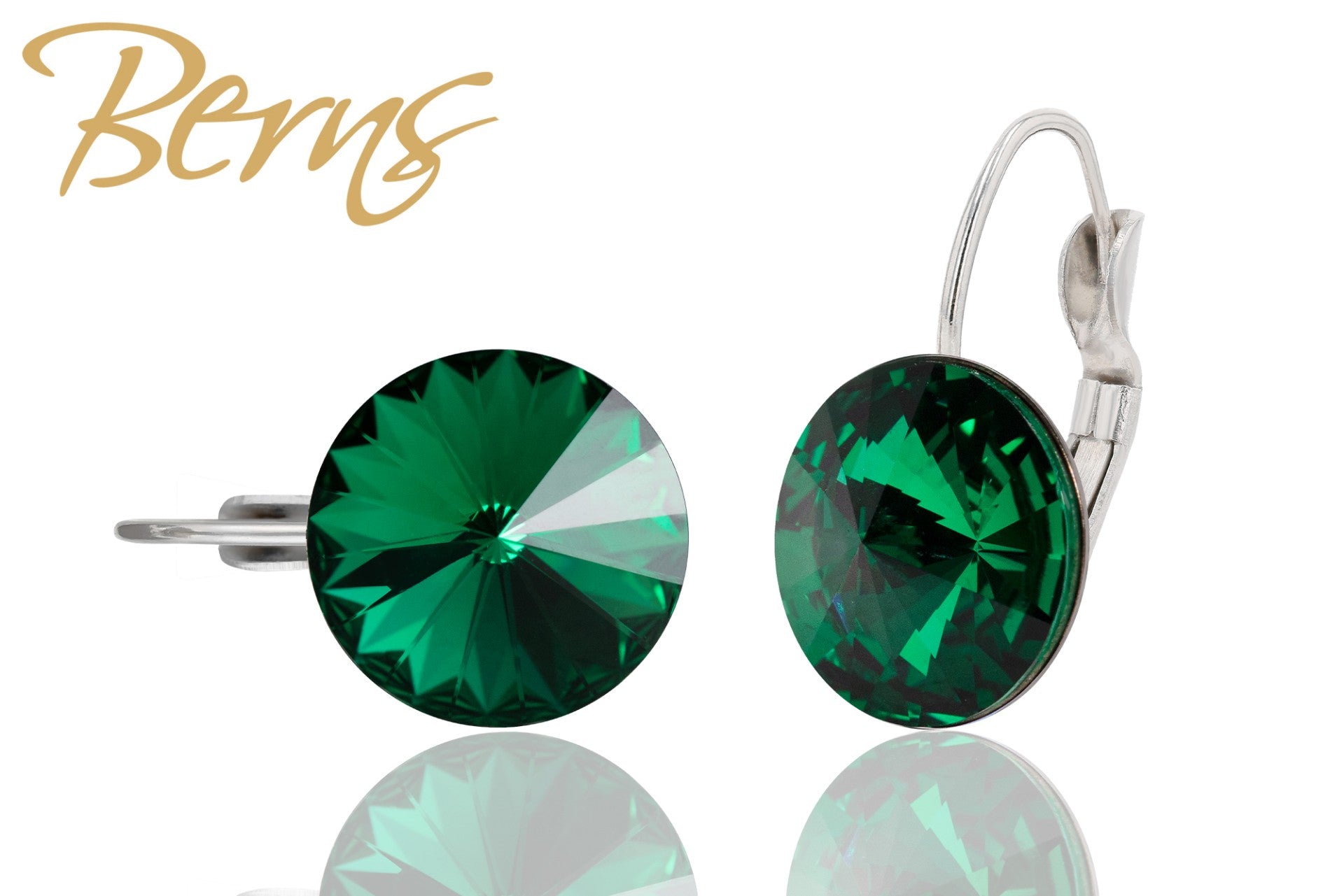 Berns Ohrringe Xirius EARRING  FR. GALAXY MGREEN 14 14mm