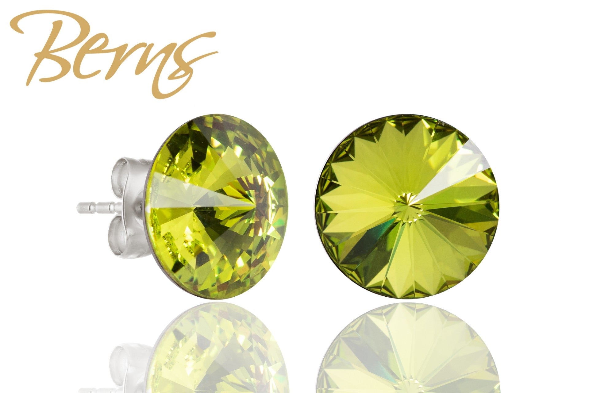 Berns Ohrringe Xirius EARRING  GALAXY CGREEN 12 12mm
