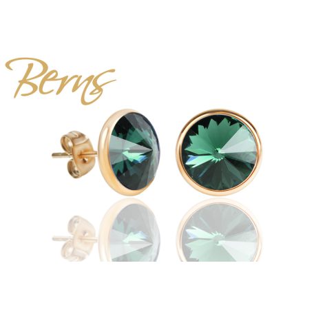Vergoldete Ohrringe, Berns created with Swarovski® crystals