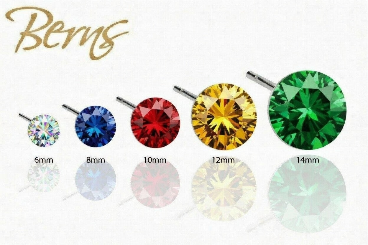 R30004 EARRINGS XIRIUS AB* 8MM SS