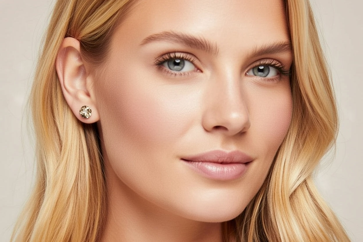 R30008 EARRINGS XIRIUS GSHA 8MM SS